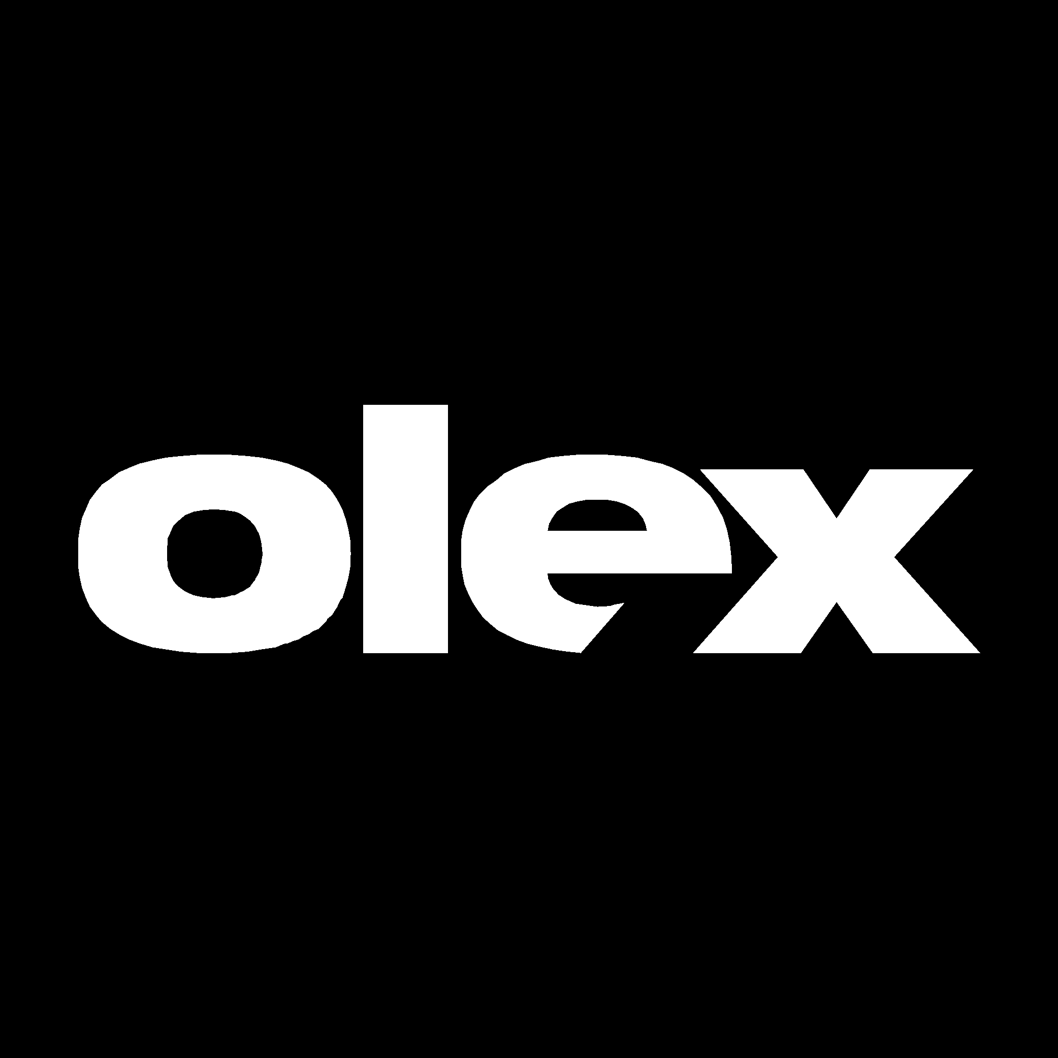 Olex White Logo Vector Logo